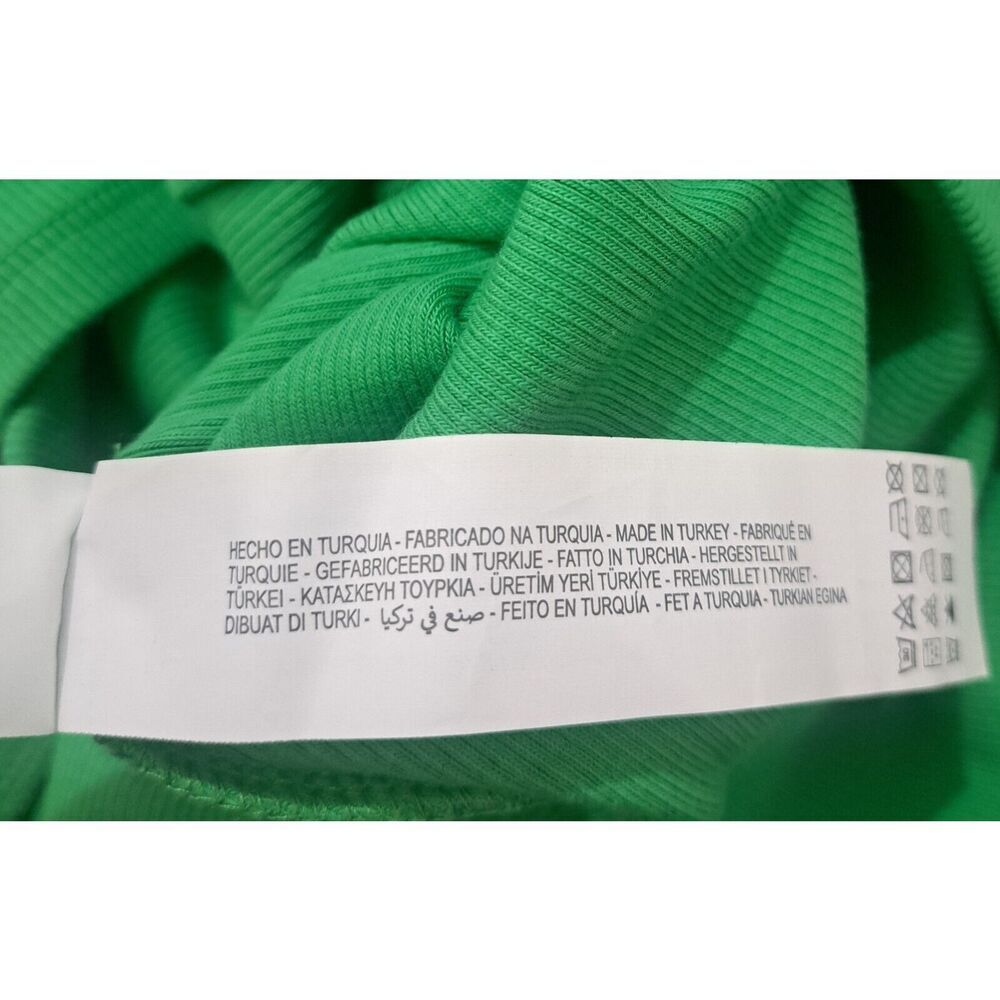 Zara Womens Small dress kelly green mini bodycon stretch collard Coquette - Picture 9 of 10